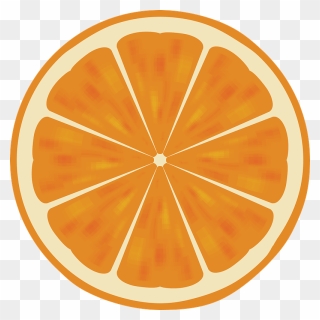 Symmetry,area,food - Png Transparent Orange Slice Clipart