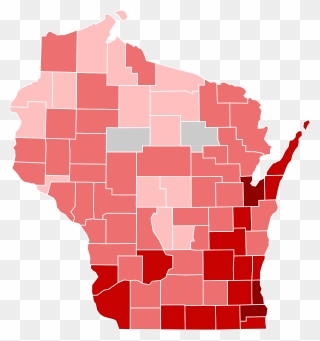 Wisconsin Poverty Map Clipart