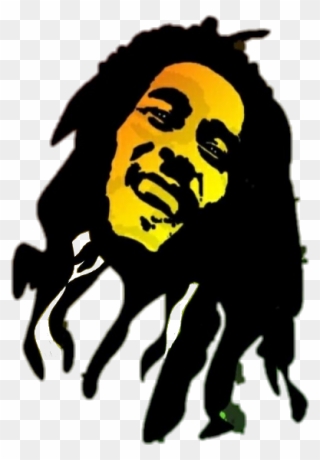 Bob Marley Sticker Design Clipart