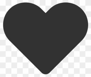 Black Heart Icon Png Clipart