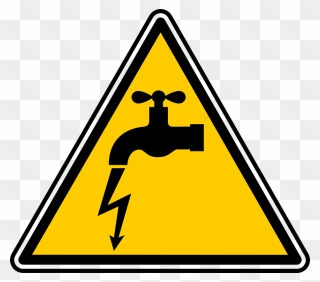Danger, Electric, Faucet, Electricity, Voltage - Manhole Sign Clipart
