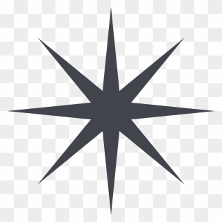 Eight-pointed Star Emoji Clipart - Estrella 8 Puntas Svg - Png Download