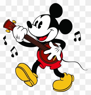 Mickey Mouse Clipart Parade - Mickey Mouse Playing Instruments - Png Download