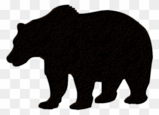 Hd Bear Cub Clipart Mammal Fi - Bear Silhouette - Png Download