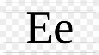 Upper And Lower Case Letter E Clipart