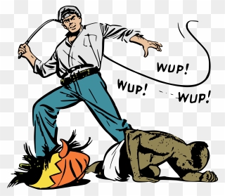 Ivory Trader Whipping Old - Someone Getting Whipped Cartoon Clipart