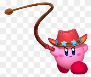 Kirby Holding A Whip Clip Arts - Whip Kirby - Png Download