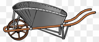 Bicycle Accessory,wheel,chariot - Clipart Black Barrow - Png Download