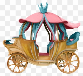 Transparent Wagon Wheels Clipart - Cinderella's Pumpkin Car - Png Download