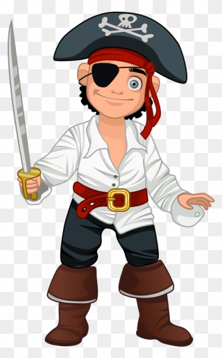 Transparent Chainsaw Clipart - Cartoon Pirates - Png Download