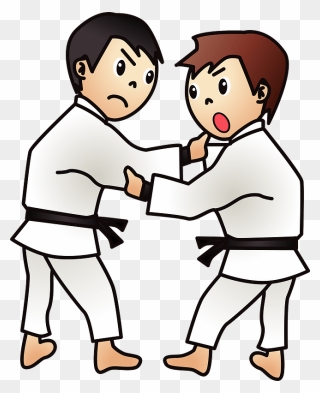 Judo Sports Clipart - 柔道 を する イラスト - Png Download