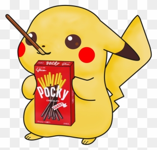 Werewolf"s Canon Battle - Pikachu With Pocky Clipart