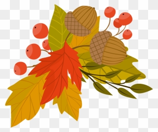 #fall #autumn #leaves #acorn #fallleaves #fallcolors - Leaf Clipart