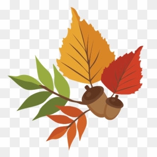 #fallleaves #leaves #fall #autumn #acorn - Cute Fall Leaves Clip Art - Png Download