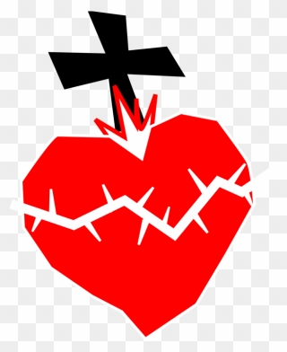 Religious Vector Sacred Heart - Sacred Heart Clipart