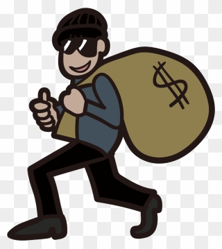 Robber No Background - Thief Clipart Transparent - Png Download