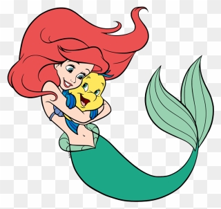 Ariel And Flounder Clipart