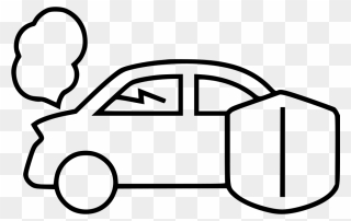 Car Accident - Car Accident Drawing Clipart