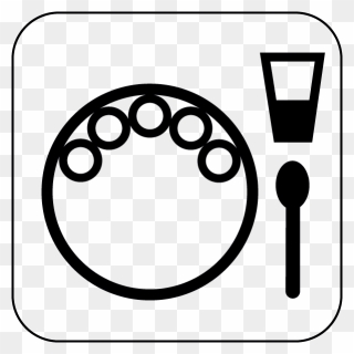 Indian Thali Logo Black And White Clipart
