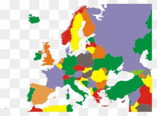 Political Map Of Europe Restored - Europe Average Age Map Clipart