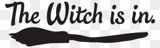 The Witch Is In - Calligraphy Clipart