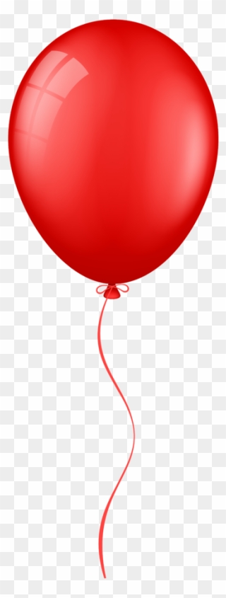 Balloon Transparent - Red Balloon With String Png Clipart