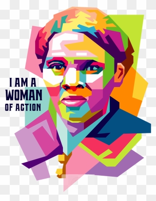 Harriet Tubman A Woman Of Action"  Style="max Width - Sleeveless Shirt Clipart
