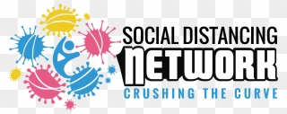 Social Distancing Network - Graphic Design Clipart