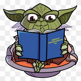 Reading Yoda Loves By Joehoganart - Yoda Reading A Book Clipart
