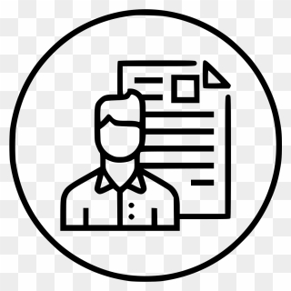 Man Resume Document Employee Shortlisted Portfolio - Target Audience Transparent Background Clipart