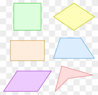Polygon Clipart Quadrilateral Shape - Quadrilateral - Png Download