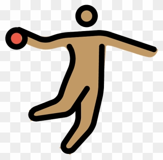 Person Playing Handball Emoji Clipart - Clip Art - Png Download