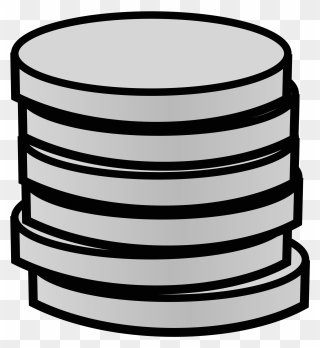 Coins Clipart Black And White - Png Download