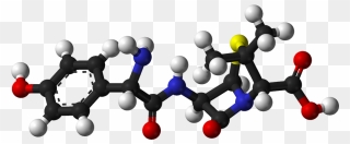 Amoxicillin 3d Molecular Structure Clipart