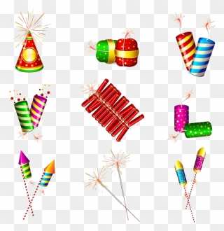 Celebration Firecrackers Png Free Image - Clipart Diwali Crackers Transparent Png
