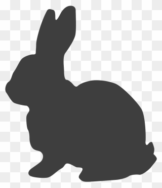 Easter Bunny Silhouette Clipart
