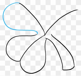 How To Draw Shamrock - Line Art Clipart