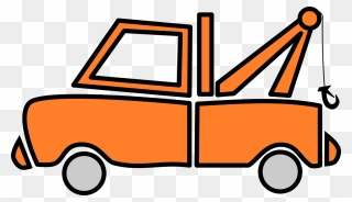 Truck Orange Vehicle Free Photo - Transparent Tow Truck Clipart - Png Download