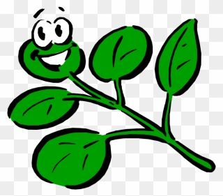 Parts Of The Plants - Cartoon Plant With Face Clipart