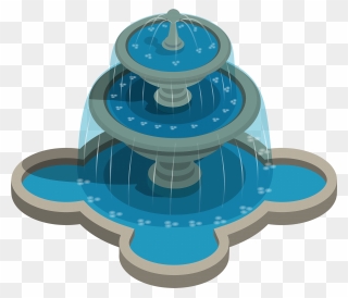 Img Format, The Fountain In The Garden - Clipart Fountain - Png Download