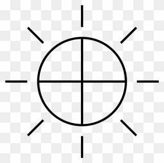 Solar Symbol Zeus Sign Clip Art - Solar Symbol - Png Download