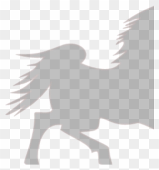 Mustang Black Horse Silhouette Clipart
