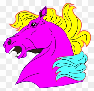 Mustang Clipart Angry Horse - Angry Horse - Png Download