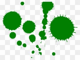 Dark Green Splash Paint Clipart , Png Download - Green Paint Splatter Transparent