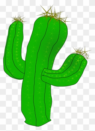 Transparent Background Saguaro Cactus Cartoon Clipart