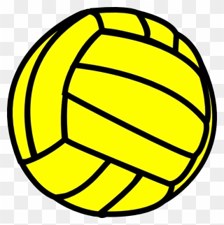 Basketball And Volleyball Clip Art Download - Yellow Volleyball Clipart - Png Download