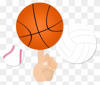 Welcome Hand Clipart - Hand On Basketball Clipart - Png Download