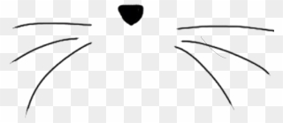 #interesting #art #cat #png #pngs #pngtumblr #stickersedit - Cat Nose With Whiskers Clipart