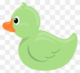 Rubber Duck Light Green - Pink Rubber Duck Clipart - Png Download