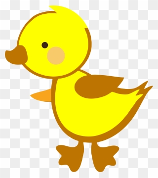 Yellow Cute Duck Baby Clipart Png Transparent Png